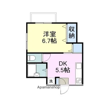 アーバン川口【1階】の間取り