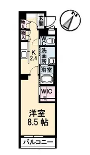 メゾン・ラ・ポルト【1階】の間取り