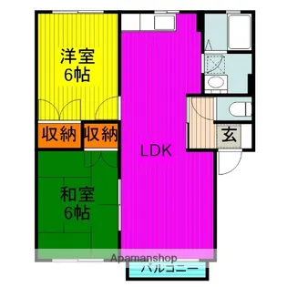 リヴィエールB【1階】の間取り