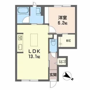 シャーメゾン南町Ⅱ【1階】の間取り