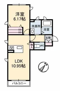 シャーメゾンLIBERTE【1階】の間取り