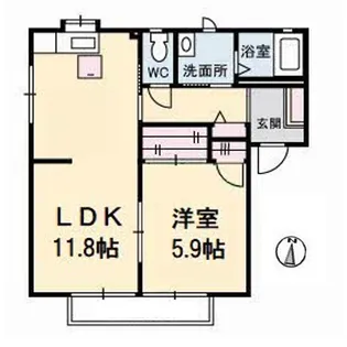 サン・シュライン E棟【2階】の間取り