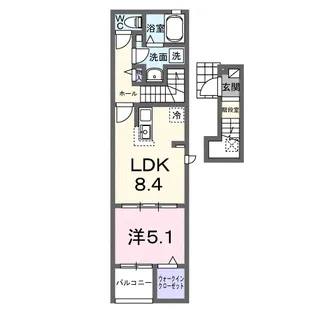 ベルファニー ショウワ A【2階】の間取り