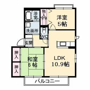 アン・シャーリー Ⅱ【2階】の間取り
