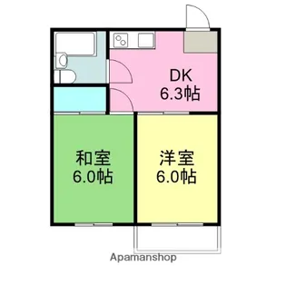 タカラマンション【2階】の間取り