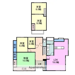 山口県岩国市由宇町南2丁目【一戸建】の間取り