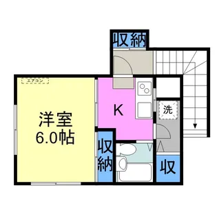 山口県岩国市昭和町1丁目【アパート】の間取り