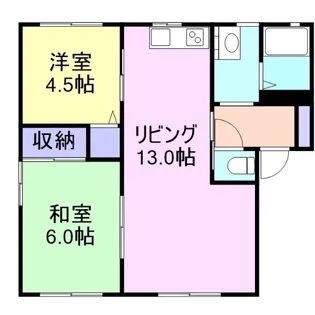 メゾンアンソレイユ【2階】の間取り