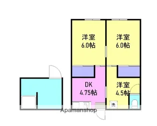 ビフレスト三笠【2階】の間取り