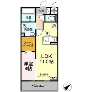 リヴィエール中央【1階】の間取り