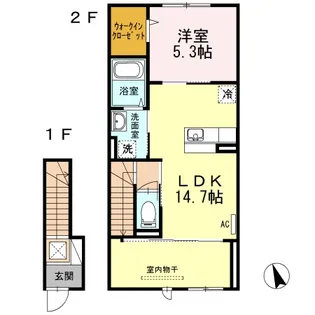 Dーroom柳井【2階】の間取り