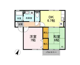 セジュール誉 B棟【2階】の間取り