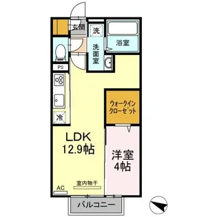 Dーroomフルーレ【1階】の間取り