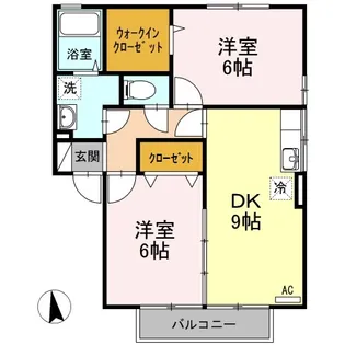 はくもくれん【1階】の間取り