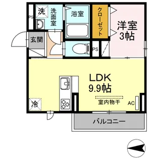 プランドール・華【2階】の間取り