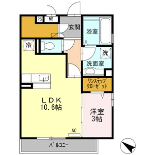 グランドゥール光【2階】の間取り