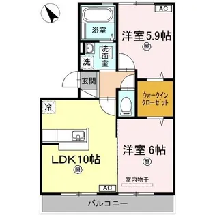 デア ブリッツ【2階】の間取り