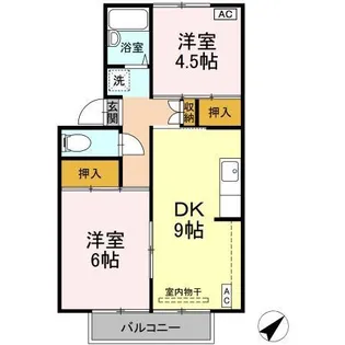 プレジールみよし【2階】の間取り