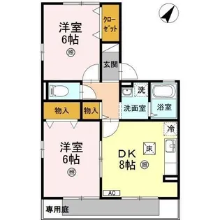 アイネヴェルト A棟【1階】の間取り