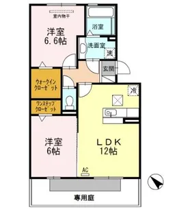 スプリングフィールド A棟【1階】の間取り