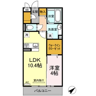 メゾン・ド・シミズ【3階】の間取り