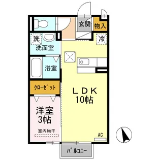 シャトン【1階】の間取り