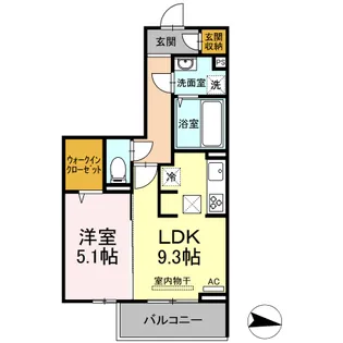 ソンシール新山口【2階】の間取り