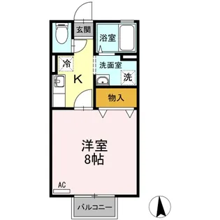 セジュール錦見【1階】の間取り