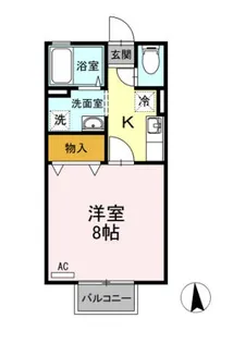 セジュール錦見【2階】の間取り