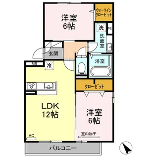 ユナイテッド フィールズ【3階】の間取り