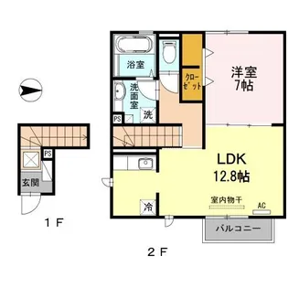 ヴィラグレース【2階】の間取り