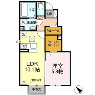 グランアルブル南町【1階】の間取り