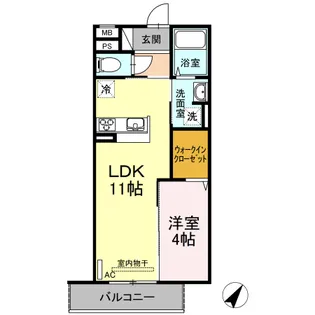 ユナイテッド スクエア【3階】の間取り