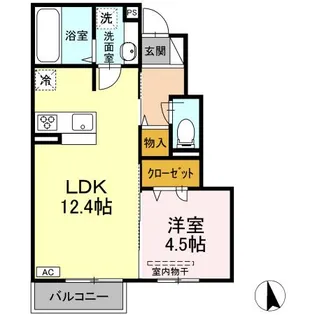 プレシア吉敷【1階】の間取り