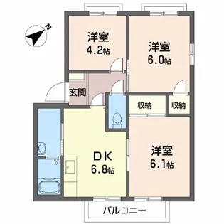 アークガーデン平生【2階】の間取り