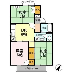 パークサイド吉敷 A棟【1階】の間取り