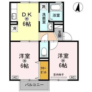 エトアール A棟【2階】の間取り