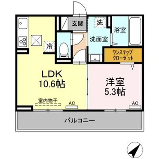 フェリックス葵【1階】の間取り