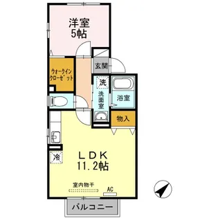 ディアコート B棟【2階】の間取り