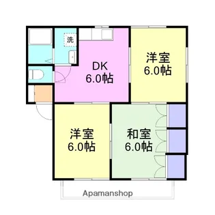 コーポ松本E【2階】の間取り