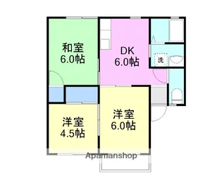 レジデンス ニューパストラルB【2階】の間取り