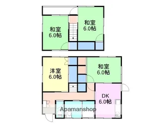 山口県岩国市室の木町3丁目【一戸建】の間取り