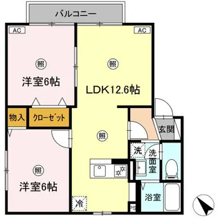 ディアスK【2階】の間取り