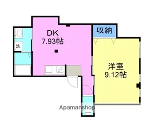 汐風ハイツ【2階】の間取り