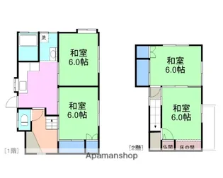 山口県岩国市立石町2丁目【一戸建】の間取り