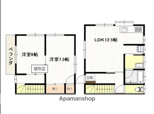 リバーサイド大竹【1階】の間取り