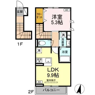 テラロッサ【2階】の間取り