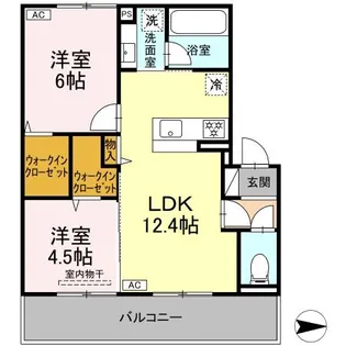 アレテー開出【3階】の間取り