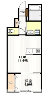 ブルック新町【1階】の間取り