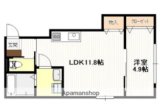 ブルック新町【1階】の間取り